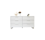 Commode design laqu&eacute;e blanche HALIFAX