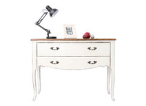 Comode baroque blanche 120 cm ROSALA