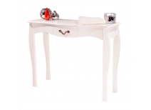 Console baroque blanche 1 tiroir Louisa
