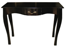 Console baroque noire 1 tiroir Louisa