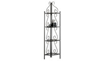 Etag&egrave;re d'angle de rangement en acier Florence