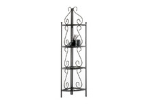 Etag&egrave;re d'angle de rangement en acier Florence