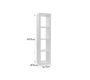 Etag&egrave;re design laqu&eacute;e blanche HAILY