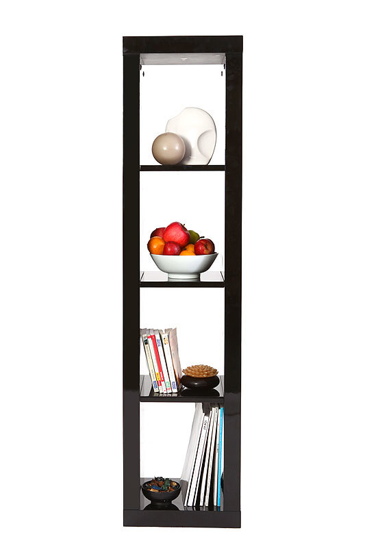 Etag&egrave;re design laqu&eacute;e noire HAILY
