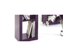 Etag&egrave;re design laqu&eacute;e violette HAILY
