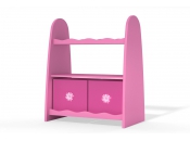 Etag&egrave;re enfant rose et blanche MARCHANDE