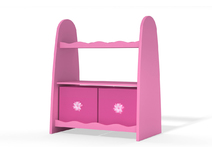 Etag&egrave;re enfant rose et blanche MARCHANDE