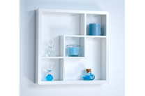 Etag&egrave;re murale d&eacute;corative Madison Blanche image pub1