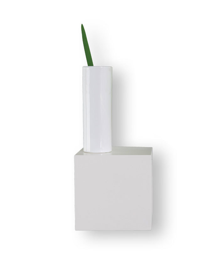 Etag&egrave;re murale design blanche CUBIK