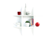 Etag&egrave;re murale design blanche SHARK