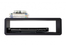Etag&egrave;re murale design noire TIA