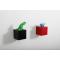 Etag&egrave;re murale design rouge CUBIK