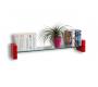 Etag&egrave;re murale design rouge LENA
