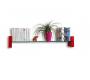 Etag&egrave;re murale design rouge LENA
