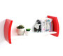 Etag&egrave;re murale design rouge TELLA