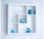Etag&egrave;re murale moderne blanche en bois Madison