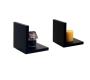 Etag&egrave;re murale noire en bois Cascade L (lot de 2)