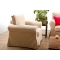 Fauteuil beige MAYFIELD