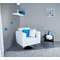Fauteuil  blanc pivotant BOSTON