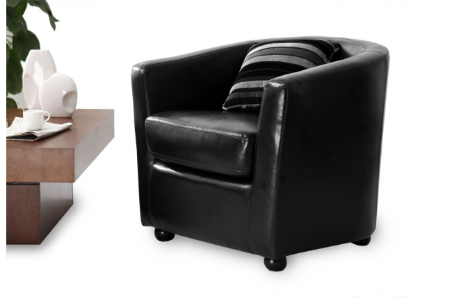 Fauteuil cabriolet noir NEW PRETTY