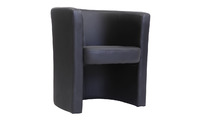 Fauteuil cabriolet noir Pretty