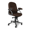 Fauteuil / chaise de bureau chocolat Enzo
