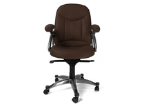 Fauteuil / chaise de bureau chocolat Enzo