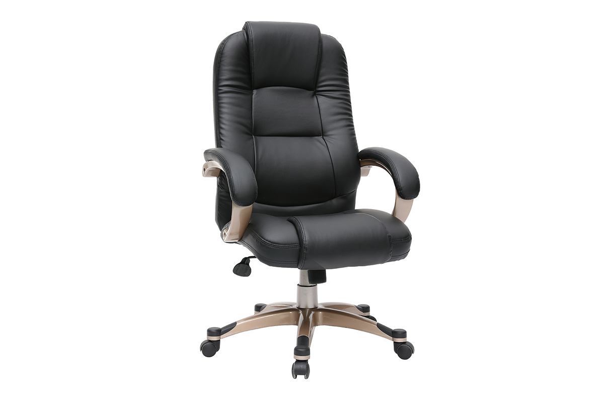 Fauteuil / chaise de bureau noir Toronto