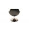 Fauteuil / chaise design r&eacute;tro blanc et noir Solly