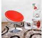 Fauteuil / chaise design r&eacute;tro blanc et rouge Stanley