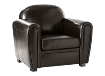 Fauteuil Club cuir marron - cuir de buffle