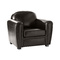 Fauteuil Club cuir marron - cuir de buffle