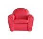 Fauteuil Club cuir rouge NEW CLUB