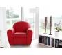 Fauteuil Club cuir rouge NEW CLUB