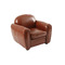 Fauteuil Club enfant en cuir marron clair Baby Club
