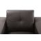 Fauteuil cuir chocolat ANDERSON