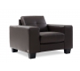 Fauteuil cuir chocolat ANDERSON