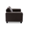 Fauteuil cuir chocolat ANDERSON
