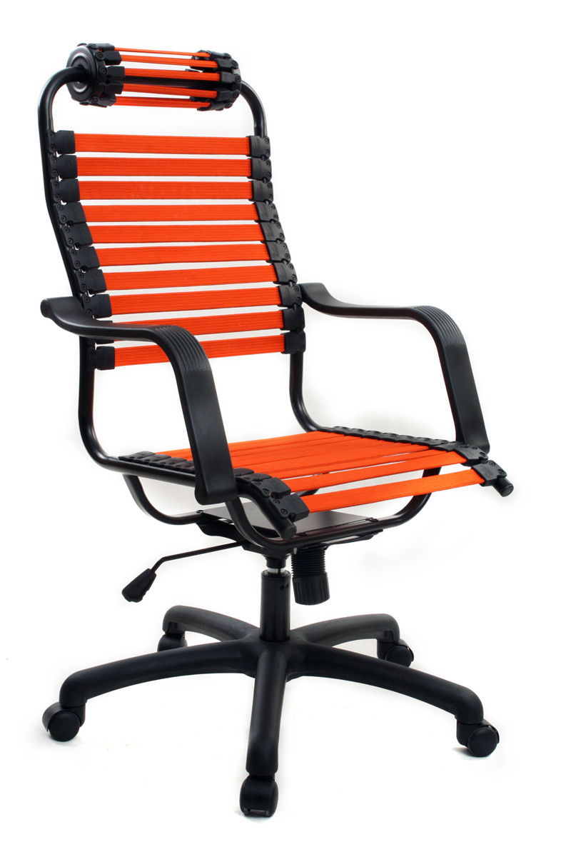 Fauteuil de bureau design Elastique Orange Stardust V1
