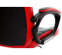 Fauteuil de bureau design rouge et noir LORENZO
