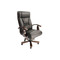 Fauteuil de bureau / direction en cuir noir Monalisa