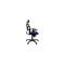 Fauteuil de bureau ergonomique violet et anis UP TO YOU