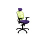 Fauteuil de bureau ergonomique violet et anis UP TO YOU