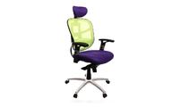 Fauteuil de bureau ergonomique violet et anis UP TO YOU