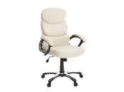 Fauteuil de bureau pliable cr&egrave;me GALLIEN