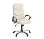 Fauteuil de bureau pliable cr&egrave;me GALLIEN