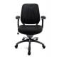 Fauteuil de bureau Tissu Maille Noir Leni V1