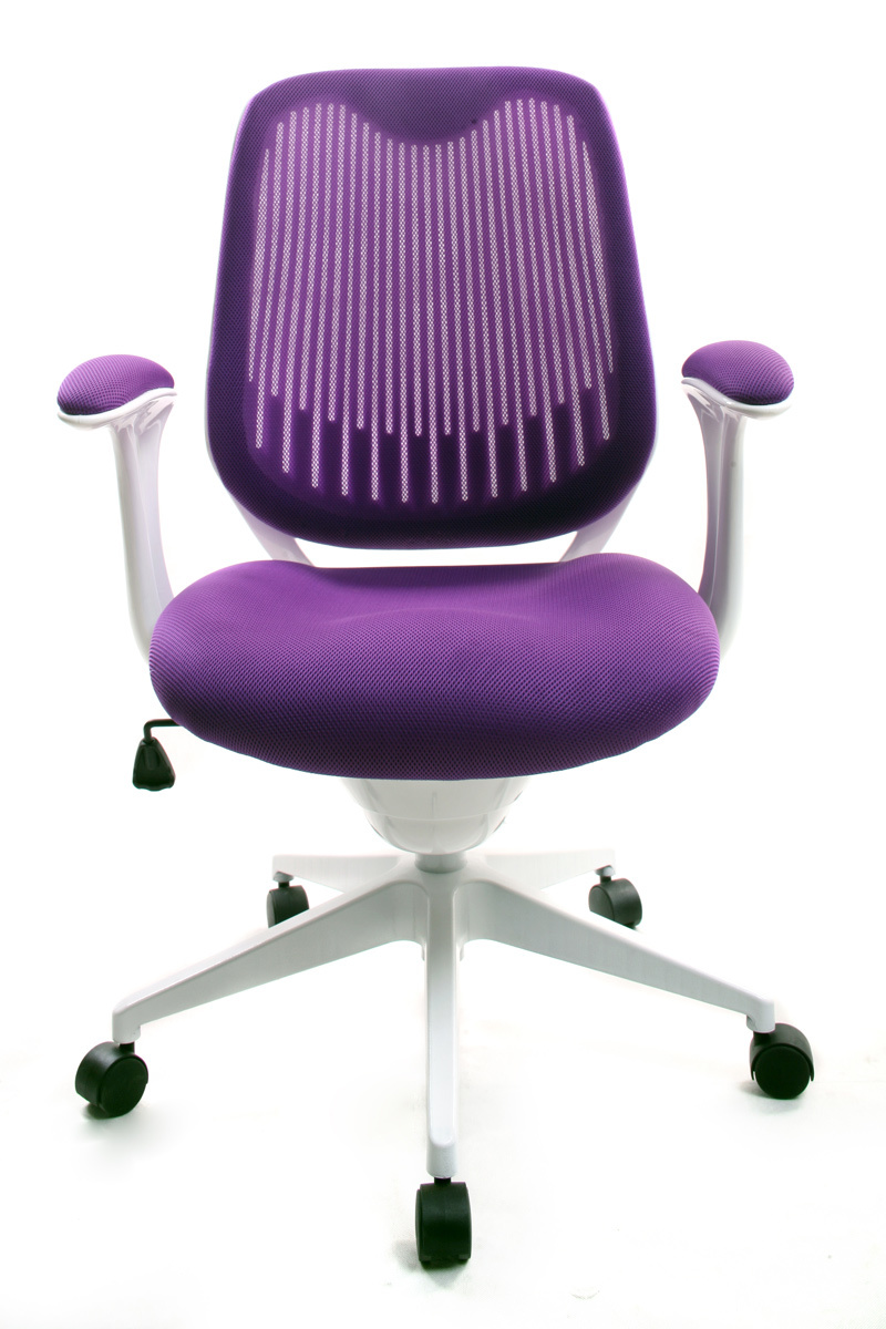 Fauteuil de bureau Tissu Maille Violet Leni V2