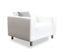 Fauteuil design blanc CAPRI