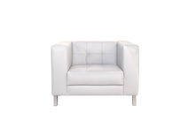Fauteuil design blanc LINCOLN